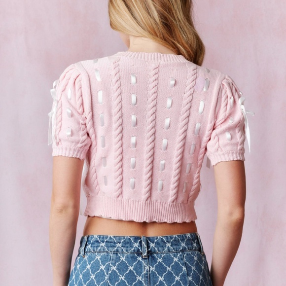 Peach Love California Pink Crop Top - Picture 6 of 9